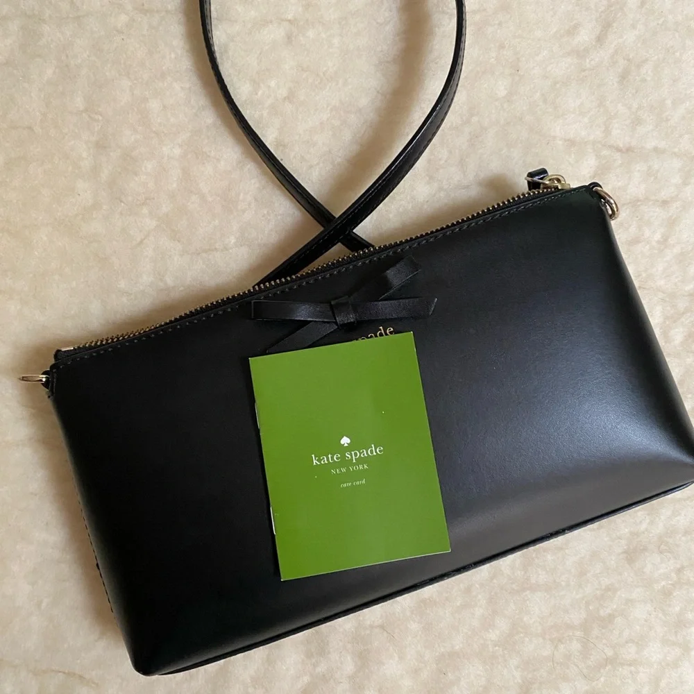Kate Spade Black Leather Crossbody Bag